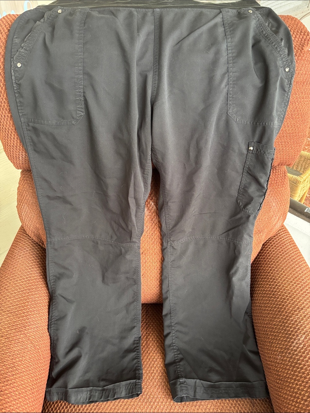 healing hands Black Cargo Purple Label Yoga Pants